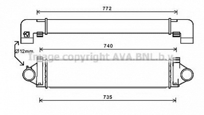 AVA QUALITY COOLING aua4218 -  Интеркулер